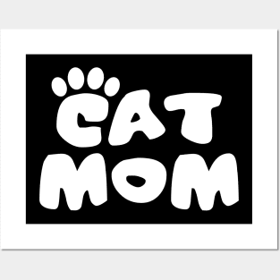 Cat Mom Logo Posters and Art